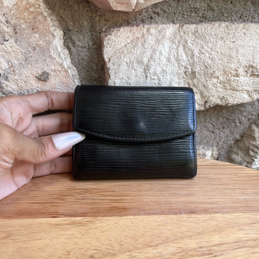 Louis Vuitton Epi Porte Mannaie Simple Leather Coin Purse wallet